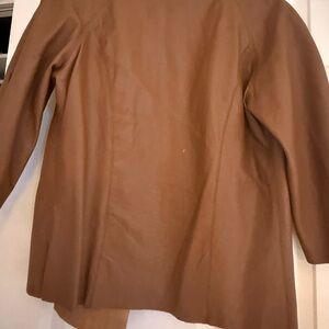 Elegant Tan Leather Jacket for Women